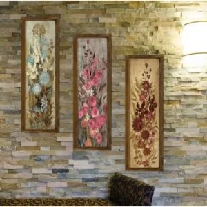 Image of KZM389 Multicolor Decorative Framed MDF Painting (3 Pieces)