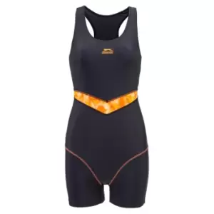 Image of Slazenger Splice Boyleg Swimsuit Womens - Black