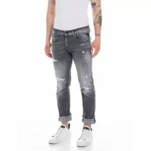 Image of Replay Grover Straigt Jeans - Grey