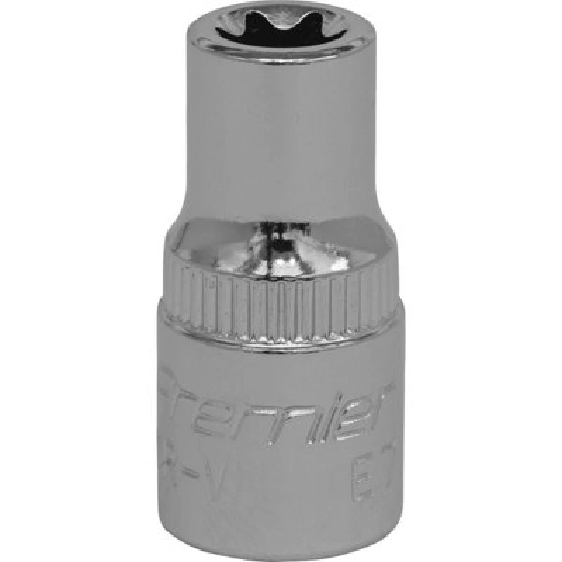 Image of Loops E7 TRX Star Socket Bit - 1/4" Square Drive - PREMIUM Drop Forged Head Knurled Multi