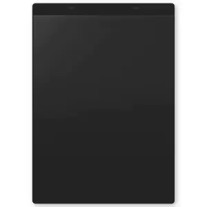 Image of Document pouches, self adhesive, A4 portrait, pack of 10, black