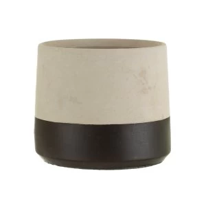 Image of Sass & Belle Black Dip Cement Planter