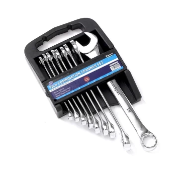 Image of Bluespot - 04119 9 Piece Chrome Vanadium Metric Combination Spanner Set (8-19mm)