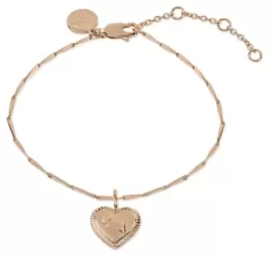 Image of Radley RYJ3228S Heart Charm Bracelet Rose Gold Jewellery