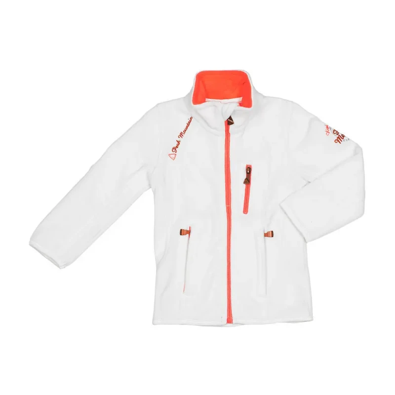 Image of Girl's fleece jacket Peak Mountain Gacalon Blanc Female 16 ans