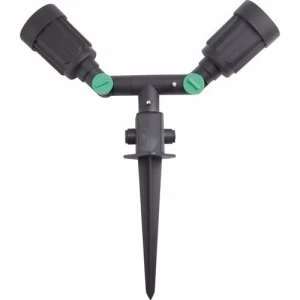 Image of KnightsBridge Garden Outdoor PAR38 ES E27 Ground Spike Light - Double