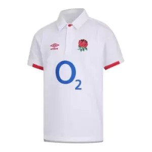 Image of Umbro England Classic Home Rugby Shirt 2020 2021 - White