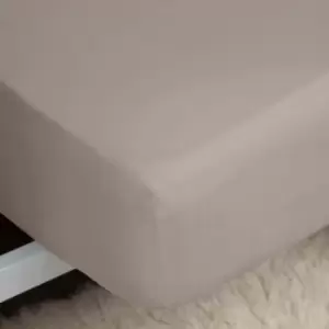 Image of 400 Thread Count 100% Egyptian Cotton 15" Extra Deep Fitted Sheet, Pewter, Single - Belledorm