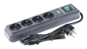 Image of brennenstuhl 1.5m 4 Socket Type E - French Extension Lead, 230 V