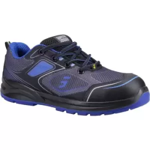 Image of Safety Jogger Mens Cador Safety Trainers (9 UK) (Black/Blue)