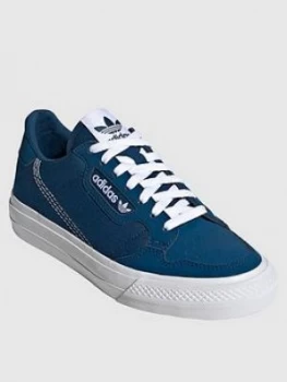 Image of Adidas Originals Junior Continental Vulc Trainers - Blue