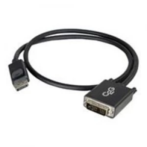 Image of C2G 1m DisplayPort Male to Single Link DVI-D Male Adapter Cable