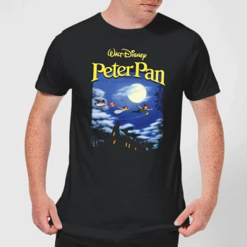 Image of Disney Peter Pan Cover Mens T-Shirt - Black - 5XL