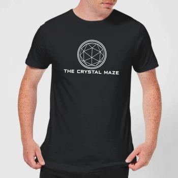 Image of Crystal Maze Logo Mens T-Shirt - Black - 5XL