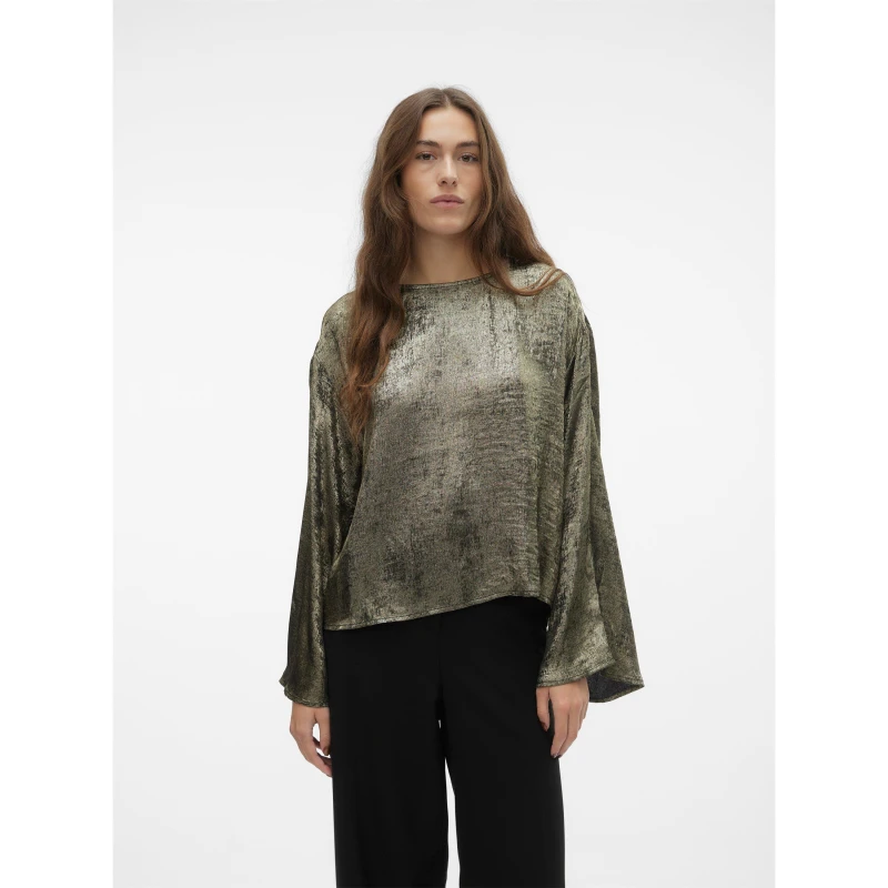 Image of Vero Moda Katie Long Sleeve Shirt - Gold Gold 8
