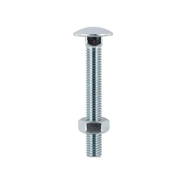 Image of Coach Bolts and Nut Zinc Plated 0875CB Size: M8
