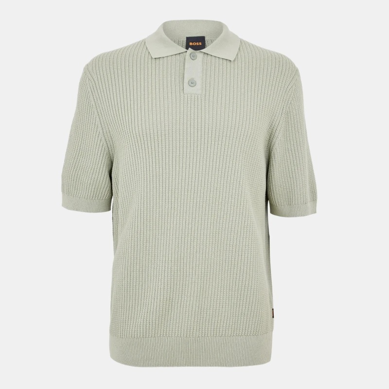 Image of Boss Mens Akoppo Short-Sleeve Polo Shirt Open Green male 2XL