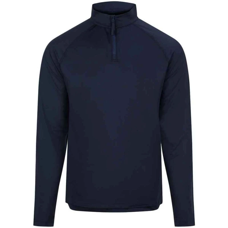 Image of AWDis AWDis Men Lightweight Quarter Zip Active Top in Navy Size: X-Small Navy XS Male 5063750388625