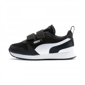 Image of PUMA R78 Kids Trainers, Black/White Size 2 Shoes