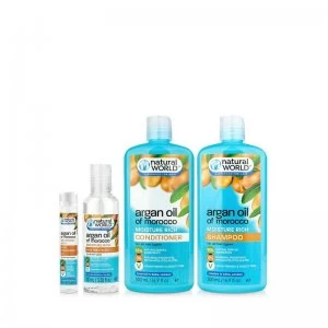 Image of Natural World 4 Piece Argan Oil Hair Set