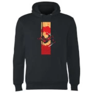 Image of Marvel Deadpool Blood Strip Hoodie - Black - M