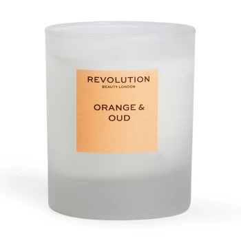Image of Revolution Home Orange & Oud Scented Candle 200g