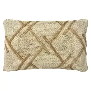 Image of Boda Braided Jute Cushion Natural