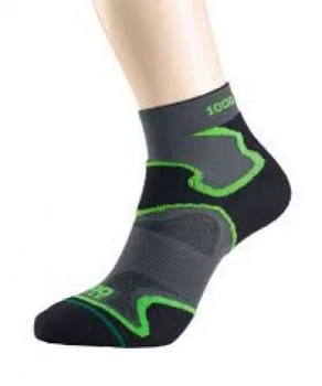 Image of 1000 Mile Fusion Sock Mens rey/Black/reen XLare