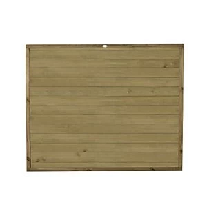 Image of Forest Garden Pressure Treated Tongue & Groove Horizontal Fence Panel - 6 x 5ft Pack of 5