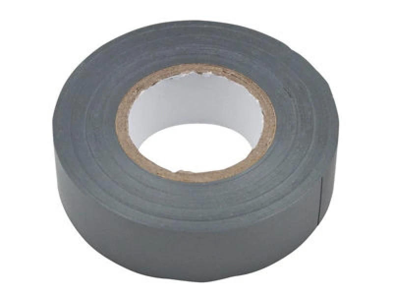 Image of Faithfull FAITAPEPVCGR PVC Electrical Tape Grey 19mm x 20m FAITAPEPVCGR
