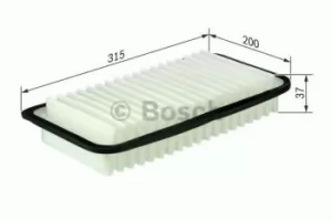 Image of Bosch 1987429184 Air Filter Insert S9184