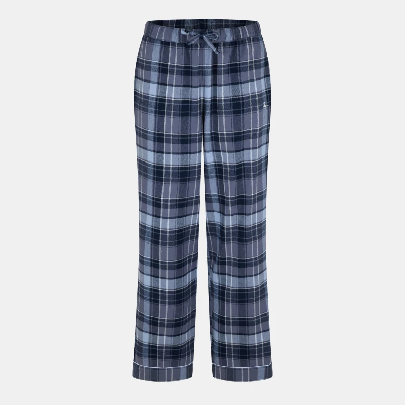 Image of Jack Wills Check Flannel Pyajama Trousers - Blue Blue 8