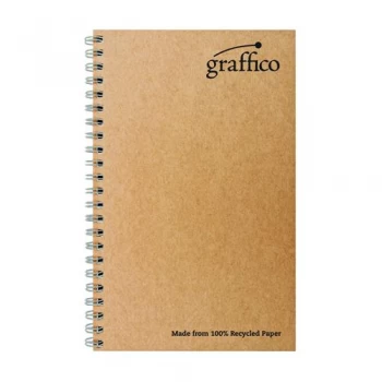 Image of Graffico Recycled Wirebound Notebook 160Pg A5 Pack of 10 EN07341