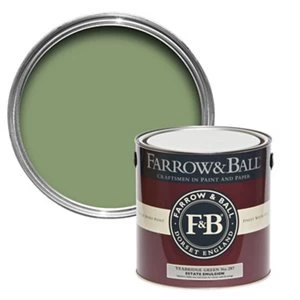 Image of Farrow & Ball Estate Yeabridge green No. 287 Matt Emulsion Paint 2.5L