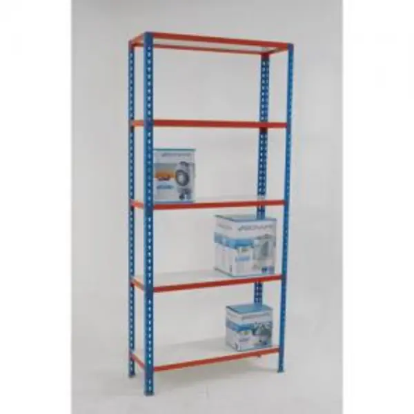 Image of ESE Direct Melamine Faced Boltless Shelving, 175kg UDL per shelf, 5 shelves, 2000H x 900W x 400D mm 387050 Garage Shelving