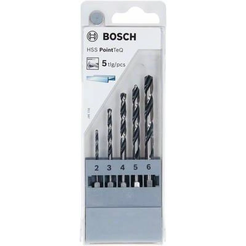Image of Bosch Accessories Bosch Accessories 2607002824 PointTeQ 5 Piece Twist drill bit set 2607002824