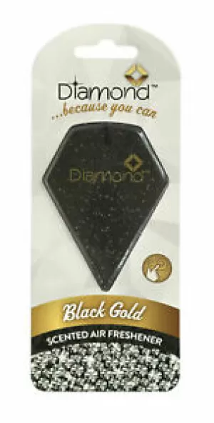 Image of Black Gold 2D (Pack Of 10) Diamond Air Freshener