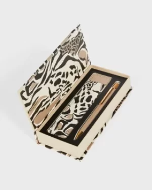 Image of Giraffe Printed Touch Pen And Pouch