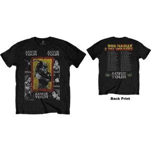 Image of Bob Marley - Kaya Tour Unisex Small T-Shirt - Black
