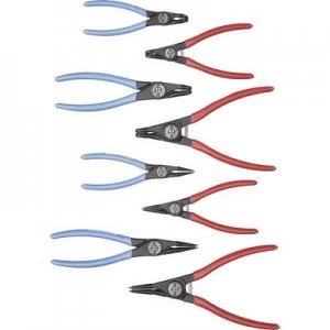 Image of Gedore 1692275 Circlip pliers set Suitable for Outer and inner rings 12-25 mm, 19-60 mm 10-25 mm, 19-60 mm Tip shape 90° angle, Straight