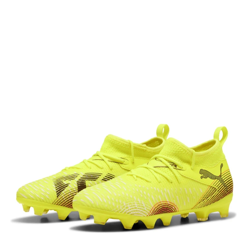 Image of Puma Future 8 Match Artificial Ground Football Boots Juniors Yellow/Black male 3 (35.5)