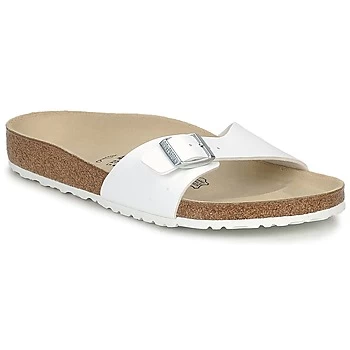 Image of Birkenstock MADRID Mens mens Mules / Casual Shoes in White,11.5,4,5,6,7,8