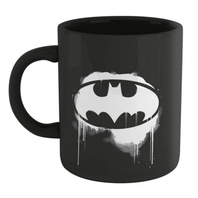 Image of Batman Batman Official Core Graffiti Mug - Black One Size Unisex 5056762888429