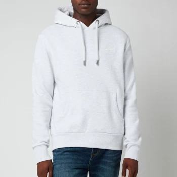 Image of Superdry Mens Orange Label Hoodie - Ice Marl - XL