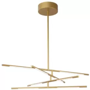 Image of Merano - Alberta Integrated LED Pendant Ceiling Light Gold Metal LED 40W 2800Lm 3000K