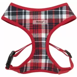 Image of Bunty Soft Comfortable Mesh Breathable Fabric Dog Puppy Pet Adjustable Harness - Tartan - Small