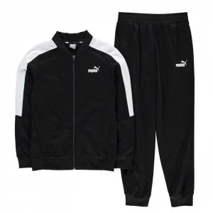 Image of Puma BB Polyester Tracksuit Junior Boys - Black/White