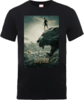 Image of Black Panther Poster T-Shirt - Black - S