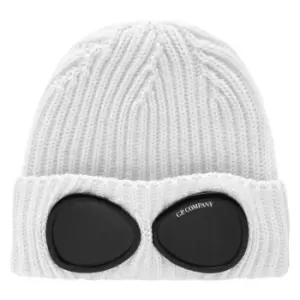 Image of CP COMPANY Goggle Knit Hat - White