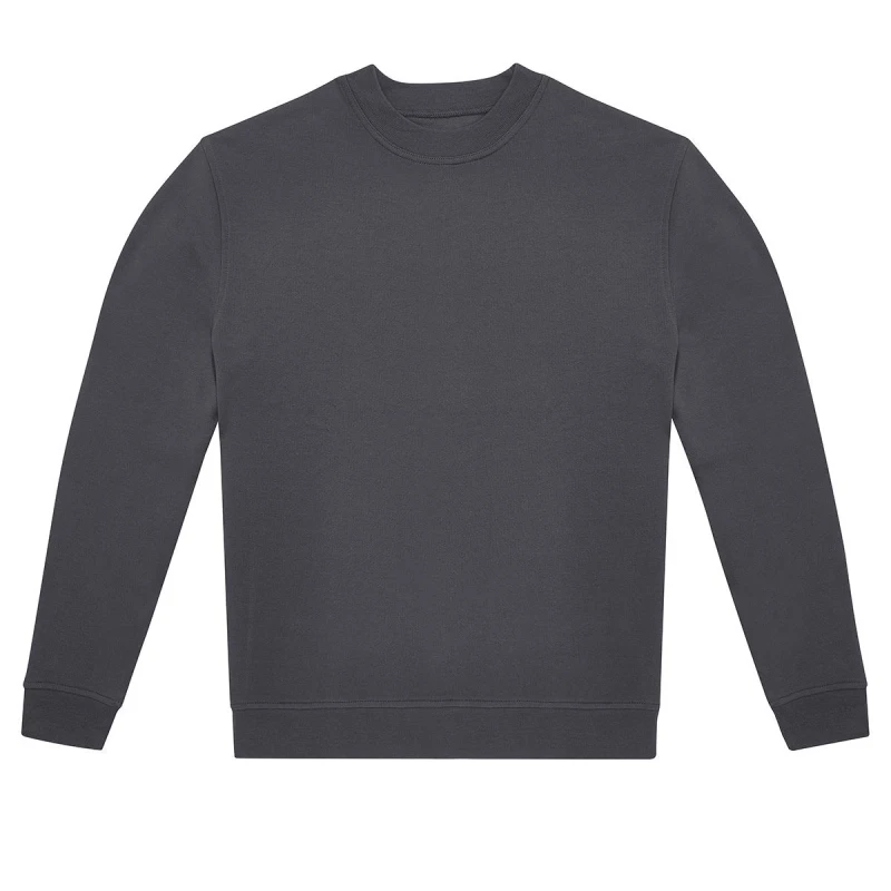Image of B&C Mens ID.222 Crew Neck Sweatshirt in Dark Grey Size: XS Dark Grey Male XS